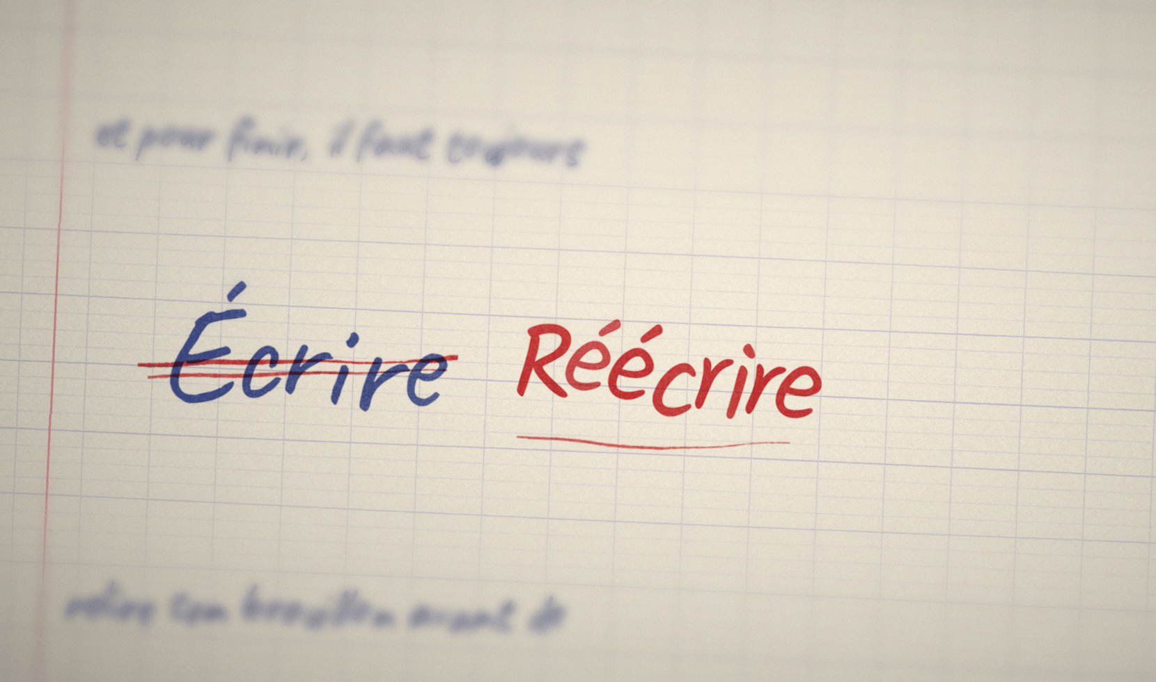 Réécrire : un geste qui s'apprend